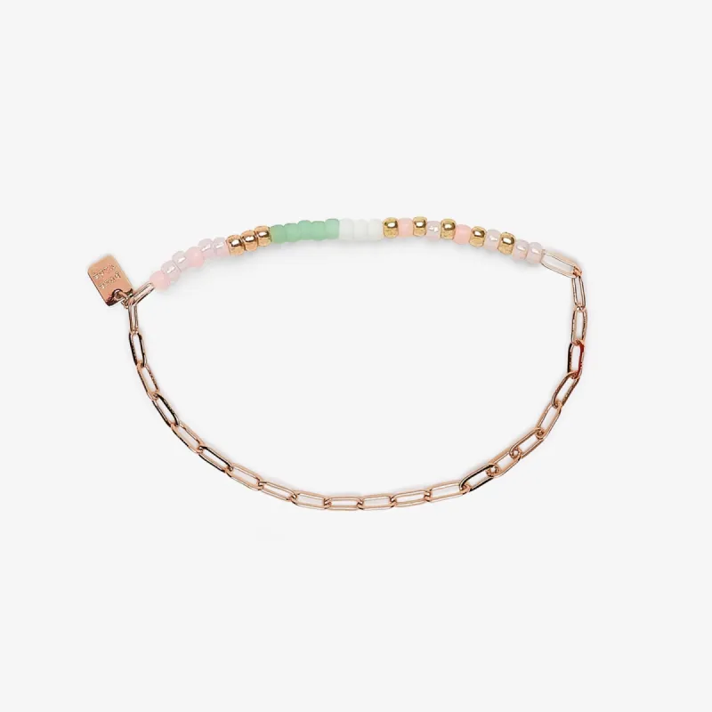 Seabright Stretch Bead & Chain Bracelet sold by Pura Vida