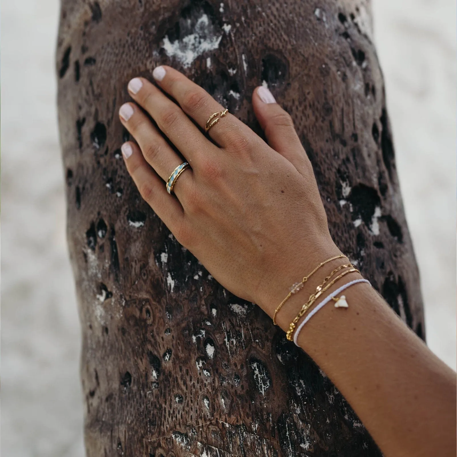 Gold Shark Tooth Style Pack sold by Pura Vida product image thumbnail 3