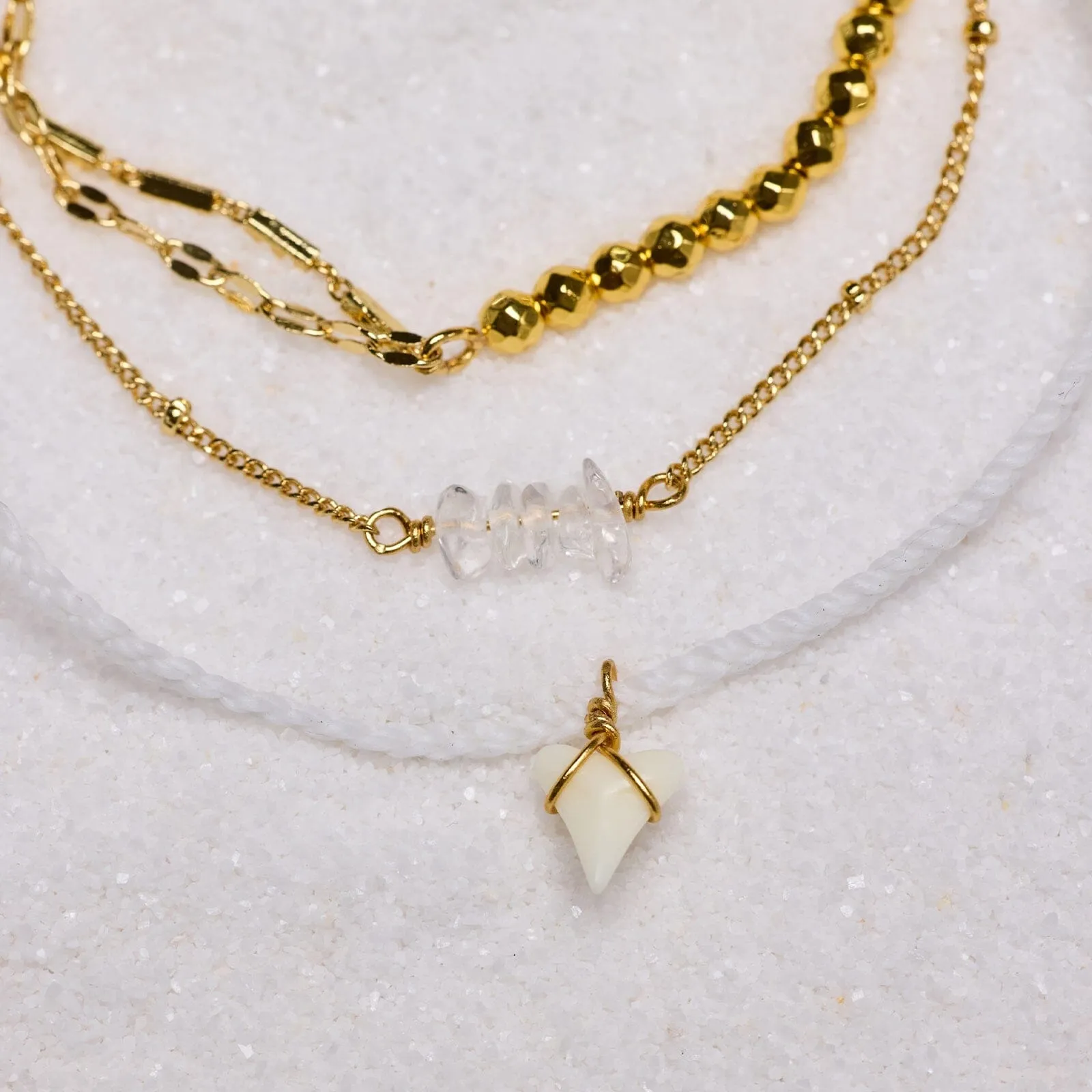 Gold Shark Tooth Style Pack sold by Pura Vida product image thumbnail 4