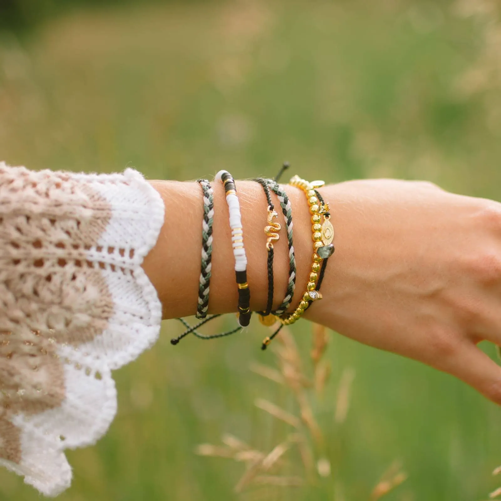 Snake Gold Charm Bracelet sold by Pura Vida product image thumbnail 5