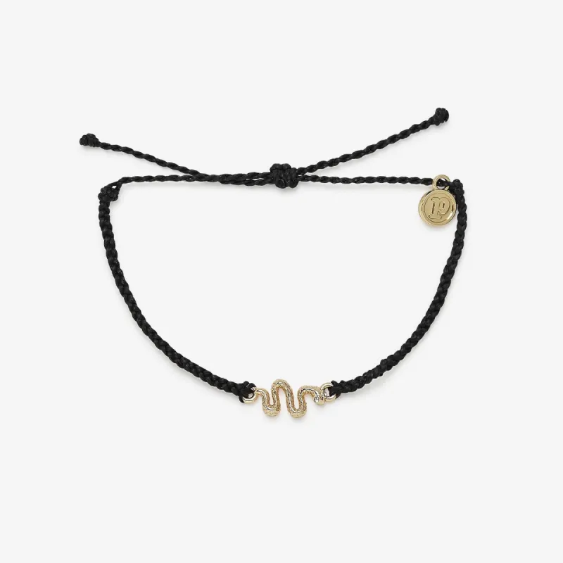 Snake Gold Charm Bracelet sold by Pura Vida