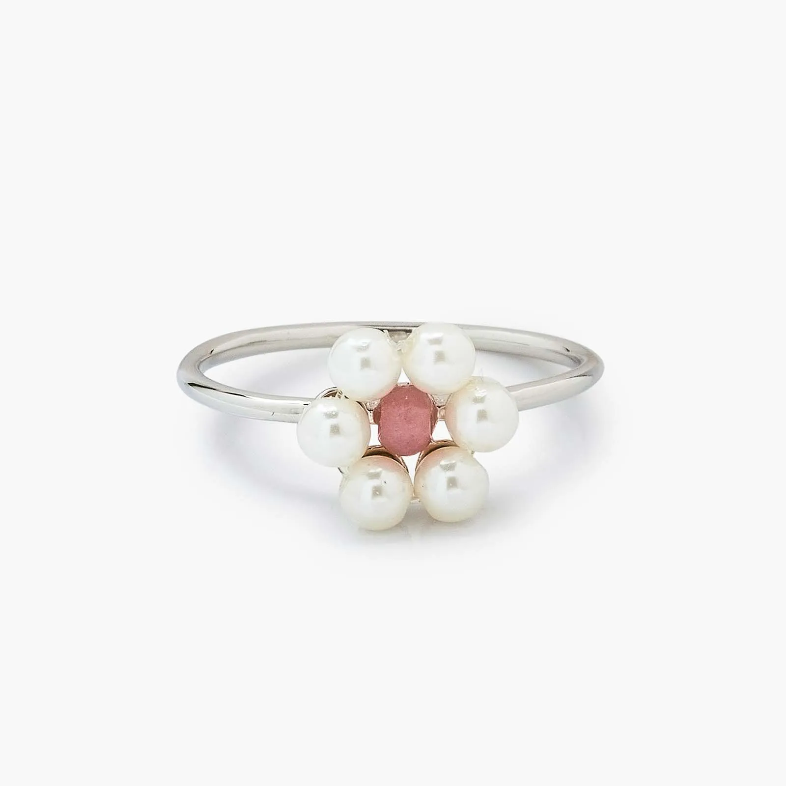 Bitty Pearl Flower Ring sold by Pura Vida