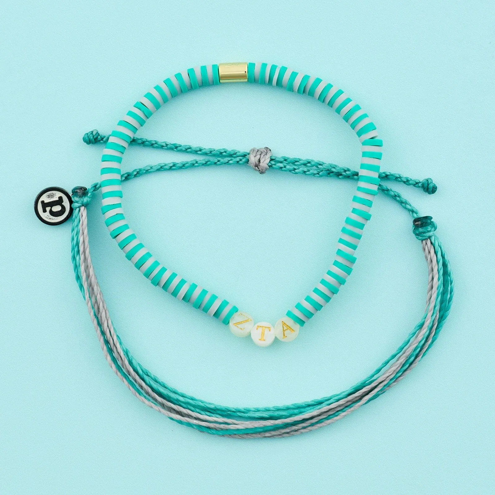 Zeta Tau Alpha Bracelet Set of 2 sold by Pura Vida product image thumbnail 4
