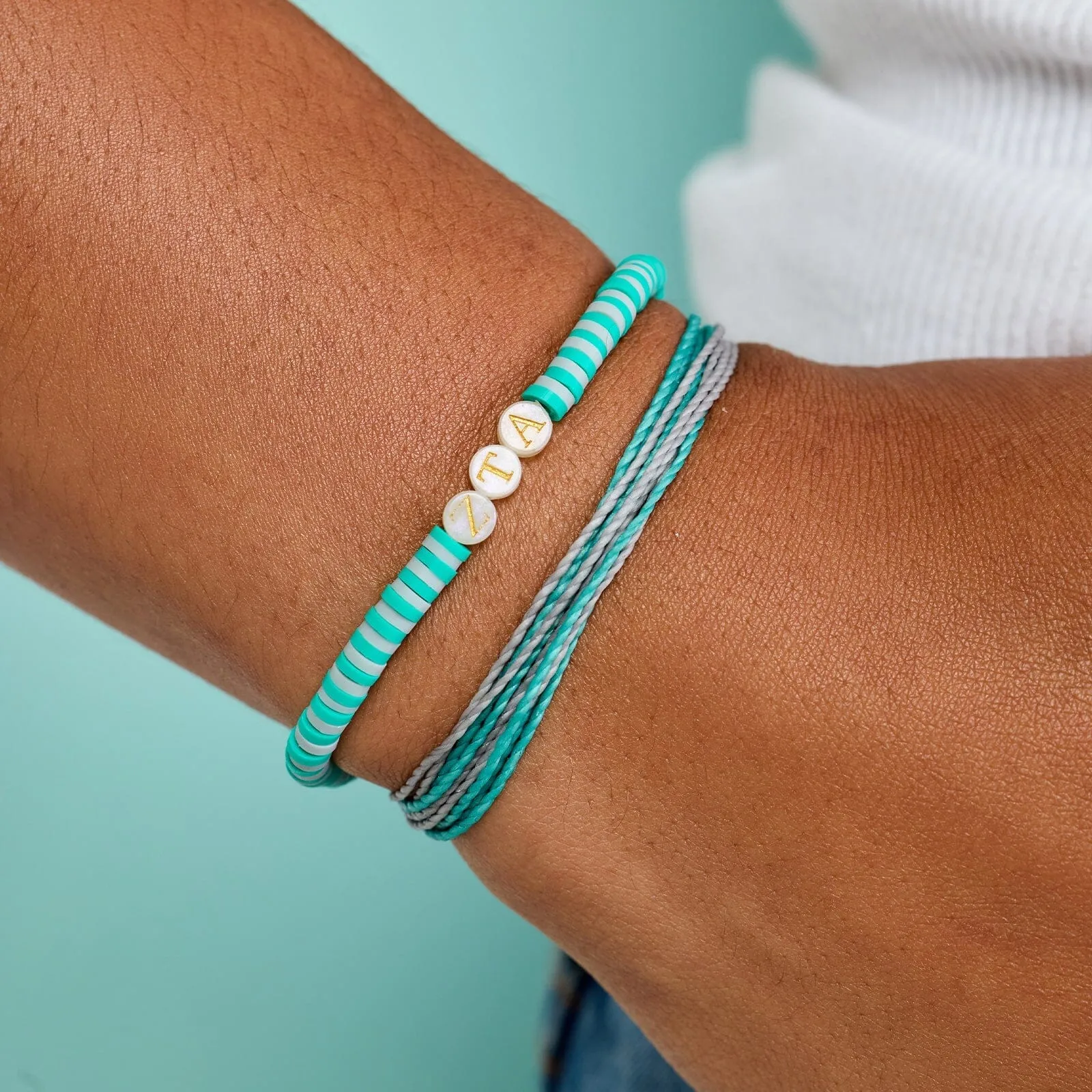 Zeta Tau Alpha Bracelet Set of 2 sold by Pura Vida product image thumbnail 2