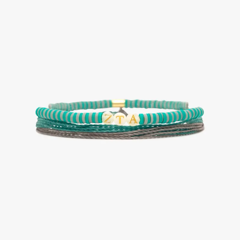 Zeta Tau Alpha Bracelet Set of 2 made by Pura Vida