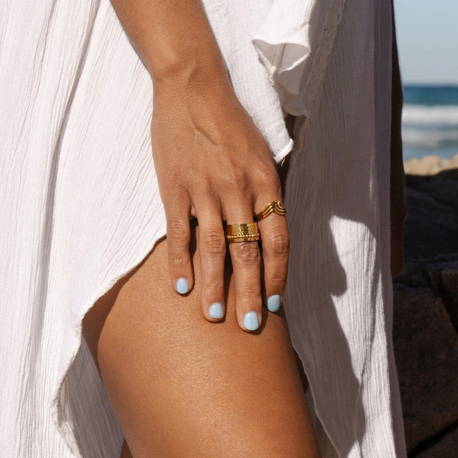 Surfrider Triple Wave Ring sold by Pura Vida product image thumbnail 4