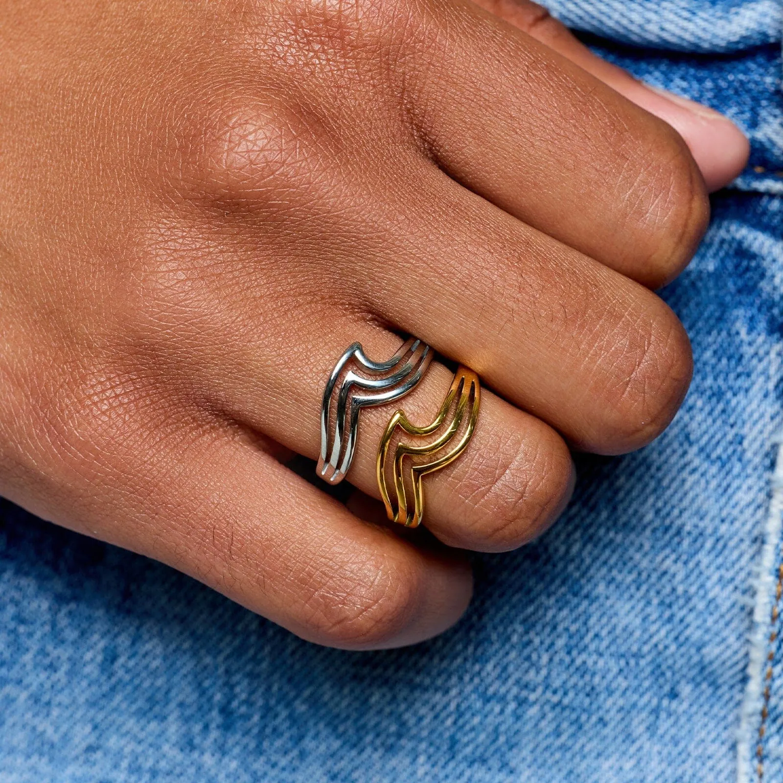 Surfrider Triple Wave Ring sold by Pura Vida product image thumbnail 3