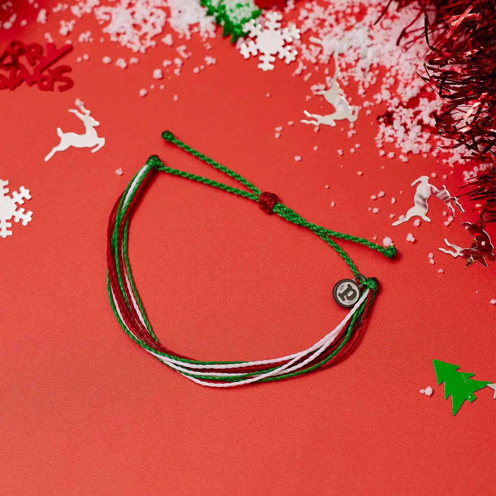 Red, Green & White Bracelet sold by Pura Vida product image thumbnail 2