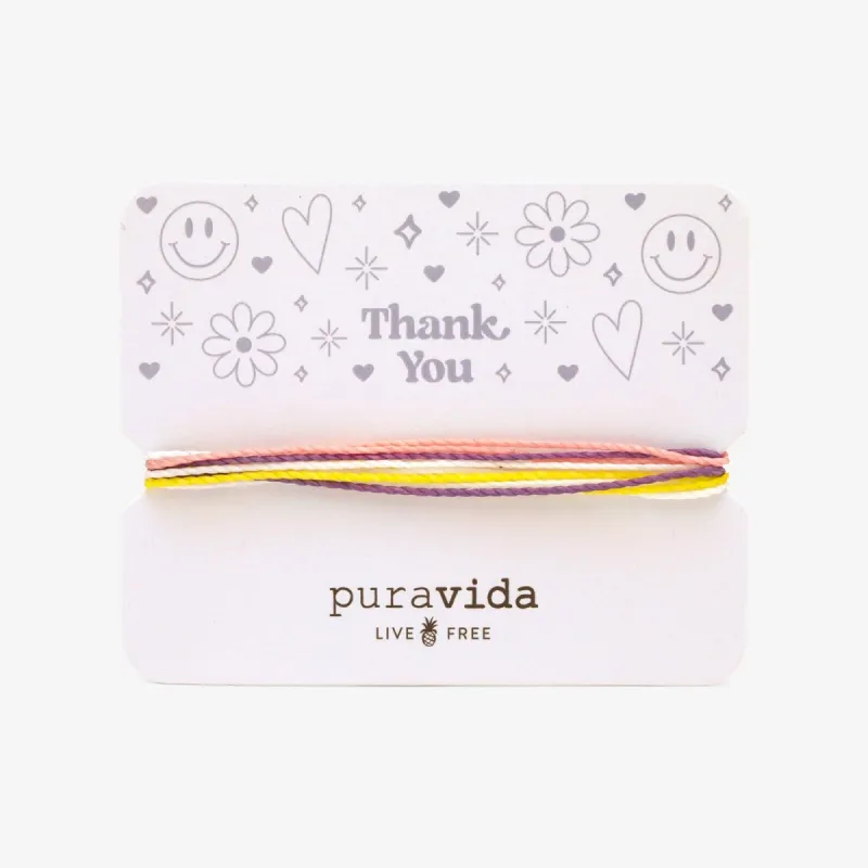 Thank You Bracelet Card sold by Pura Vida