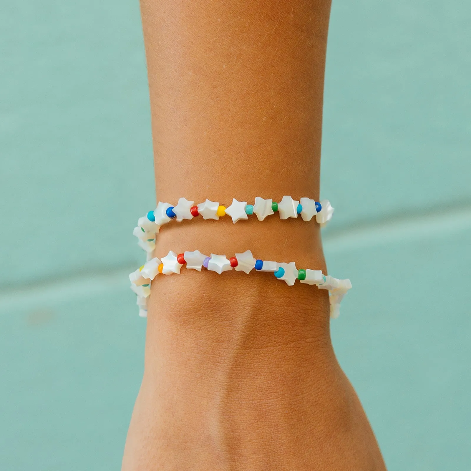 Serena Star Bead Stretch Bracelet sold by Pura Vida product image thumbnail 2