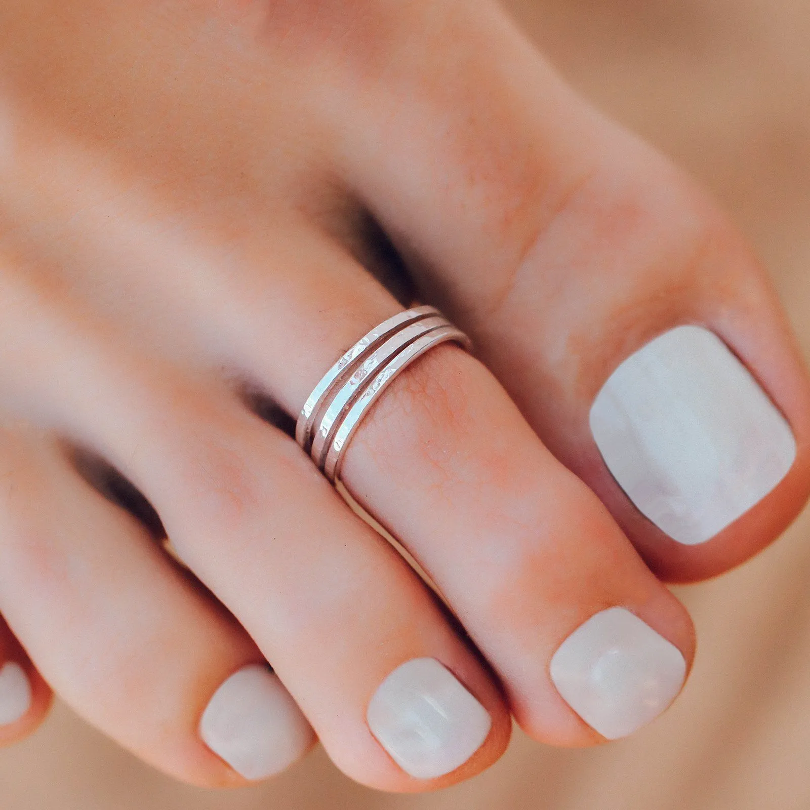Triple Band Toe Ring sold by Pura Vida product image thumbnail 3