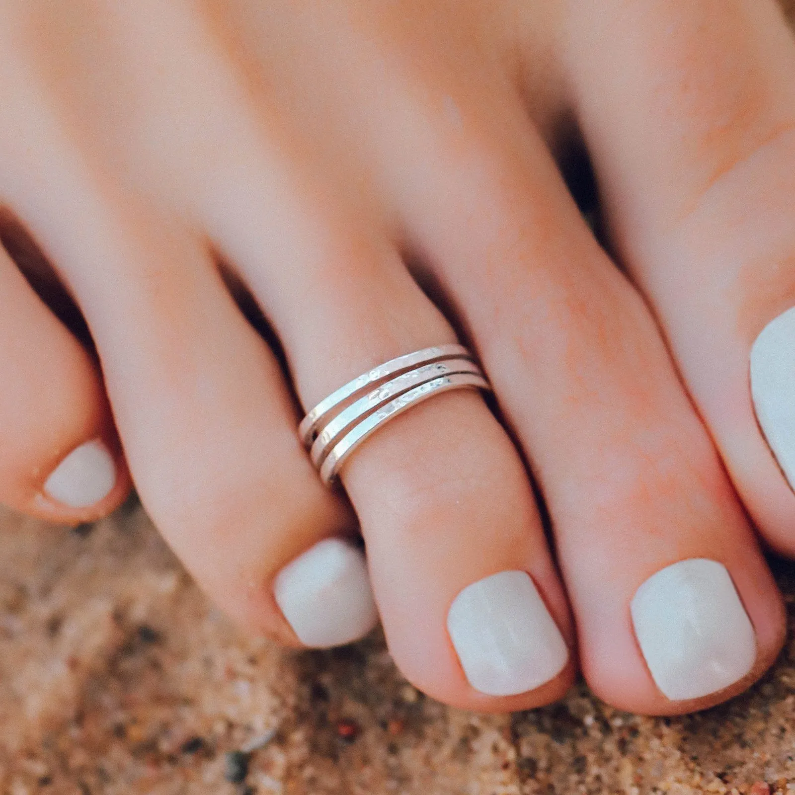 Triple Band Toe Ring sold by Pura Vida product image thumbnail 2