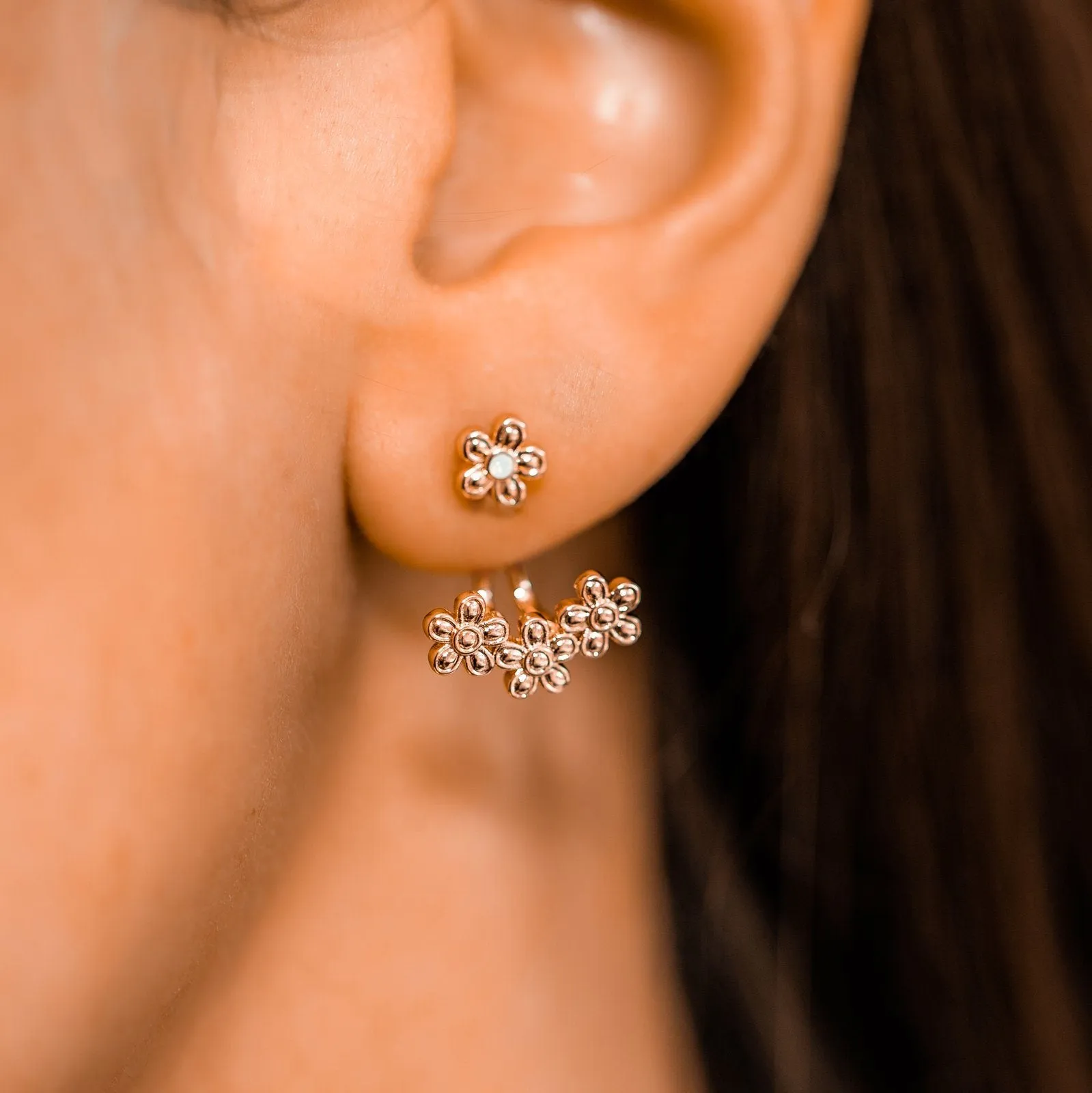 Opal Daisy Ear Jacket sold by Pura Vida product image thumbnail 2