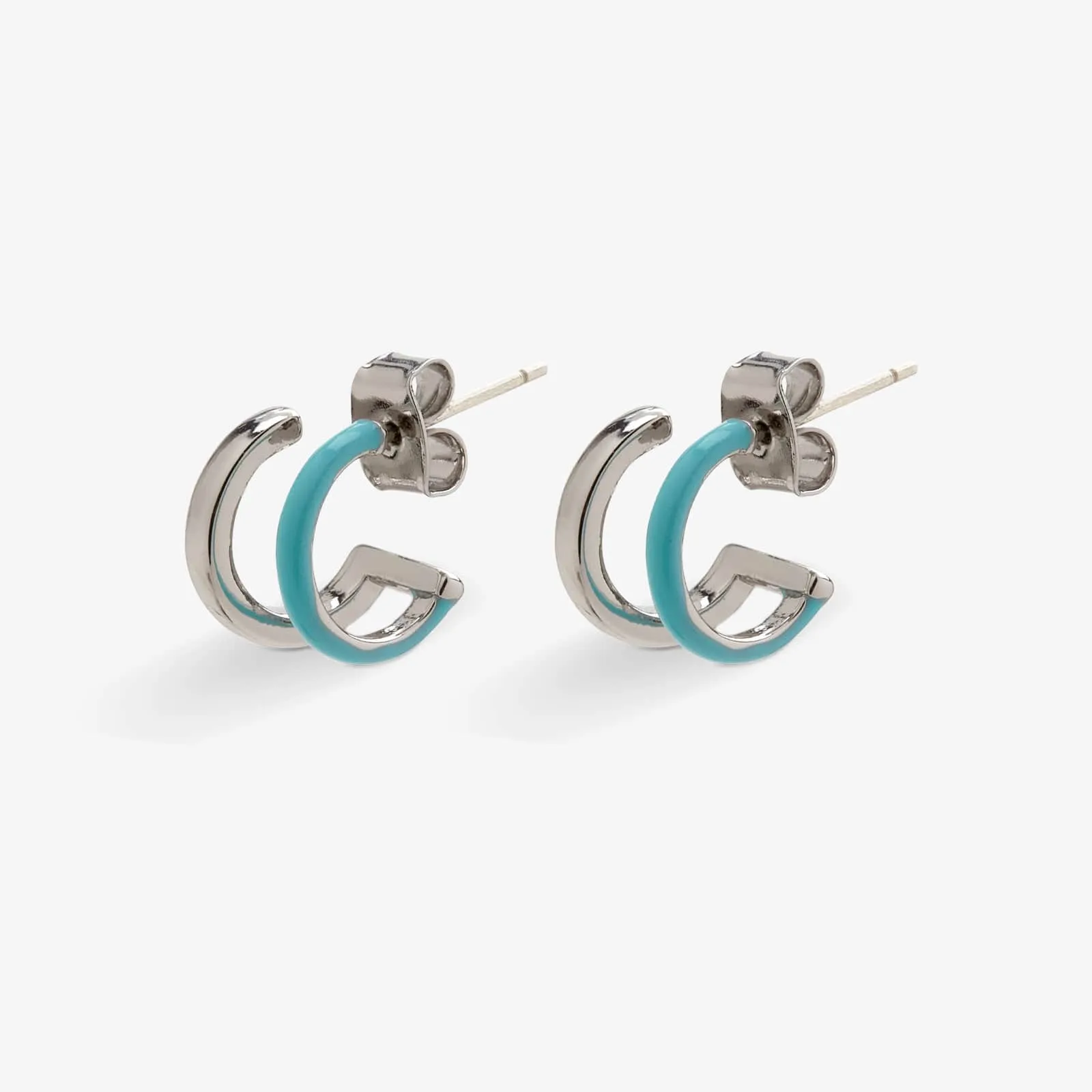 Double Hoop Huggie Earrings sold by Pura Vida