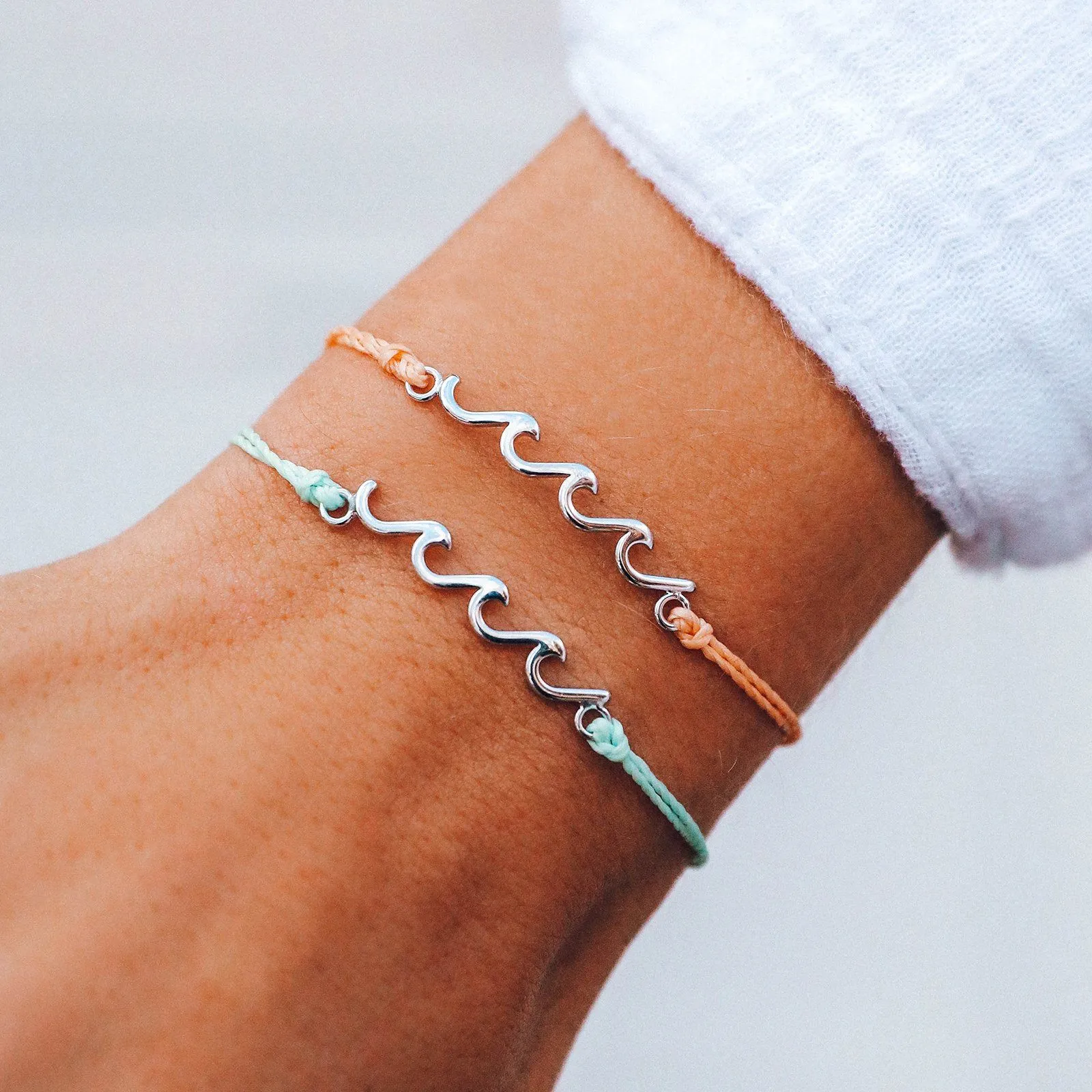 Silver Delicate Wave Bracelet sold by Pura Vida product image thumbnail 5