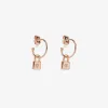 Rose Gold Lock Hoop Earrings sold by Pura Vida