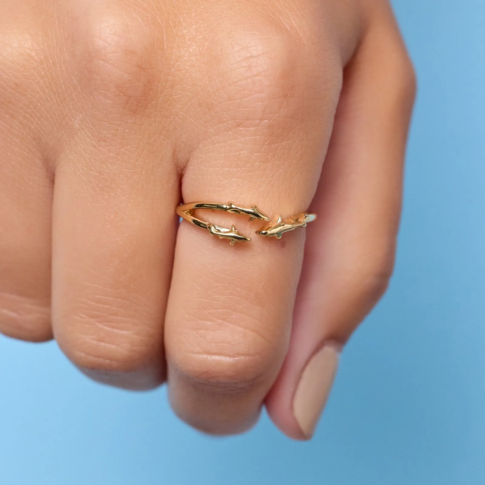 Gold Open Shark Ring sold by Pura Vida product image thumbnail 2
