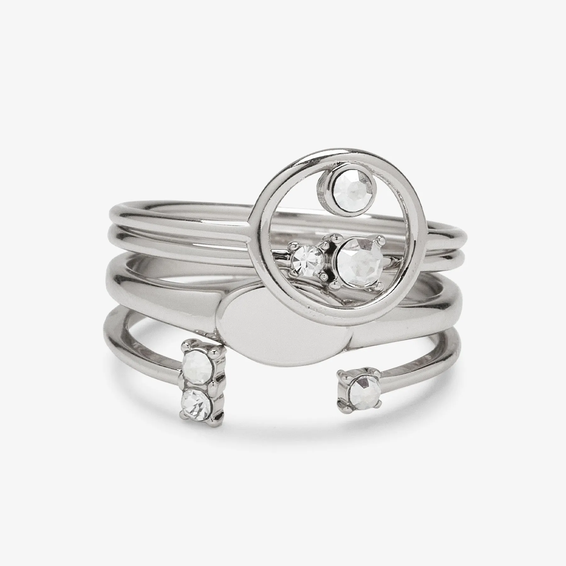 Crystal Sky Ring Stack sold by Pura Vida product image thumbnail 2