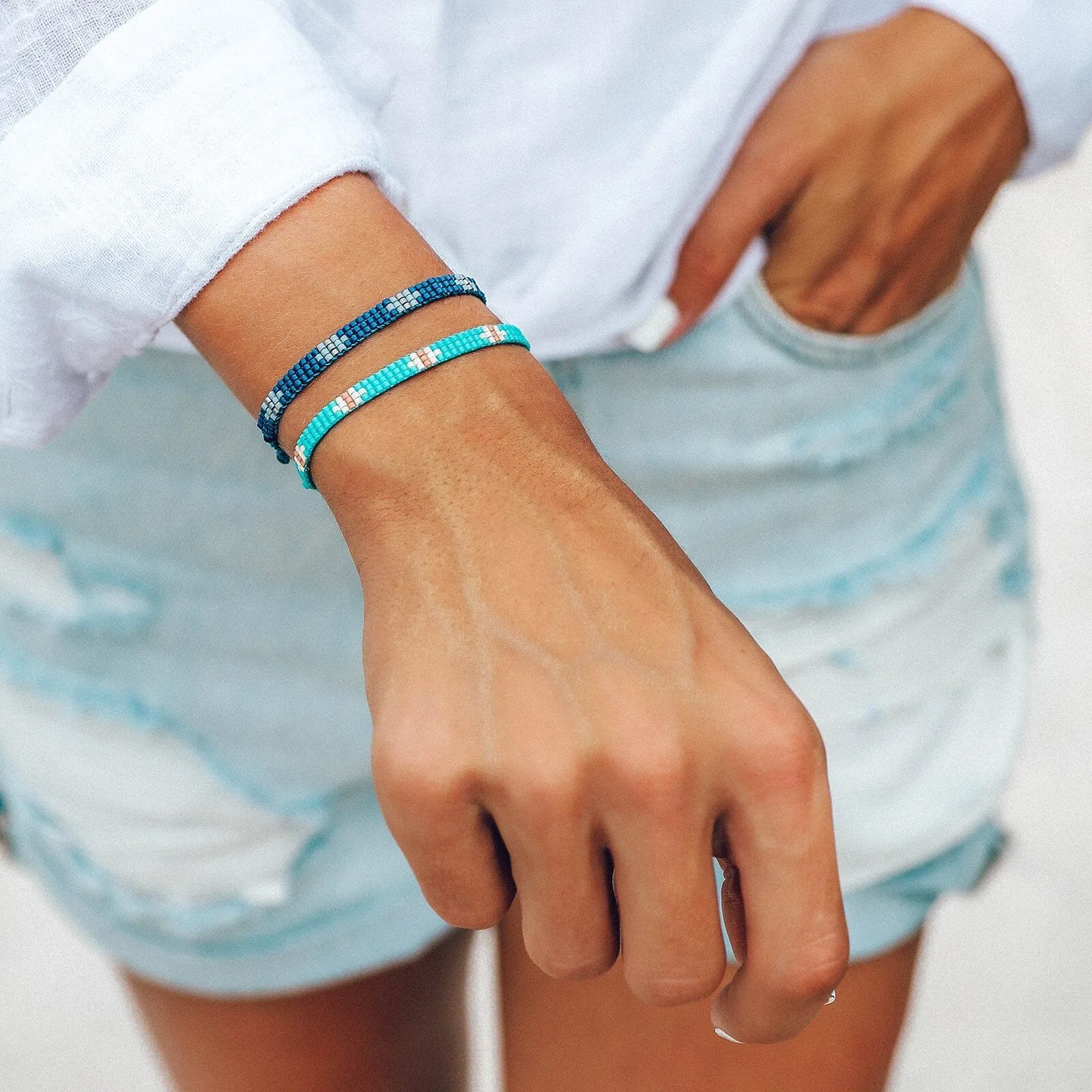 Flat Bead Bracelet sold by Pura Vida product image thumbnail 4