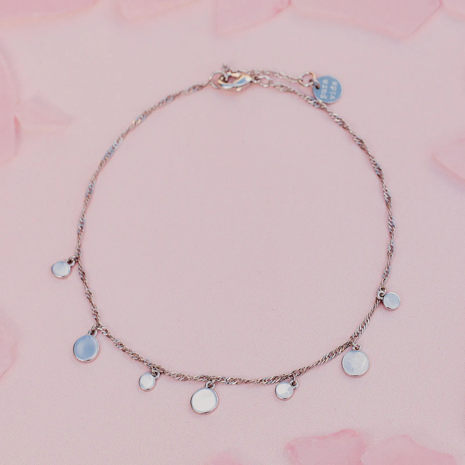 Mixed Mini Coins Chain Anklet sold by Pura Vida product image thumbnail 4