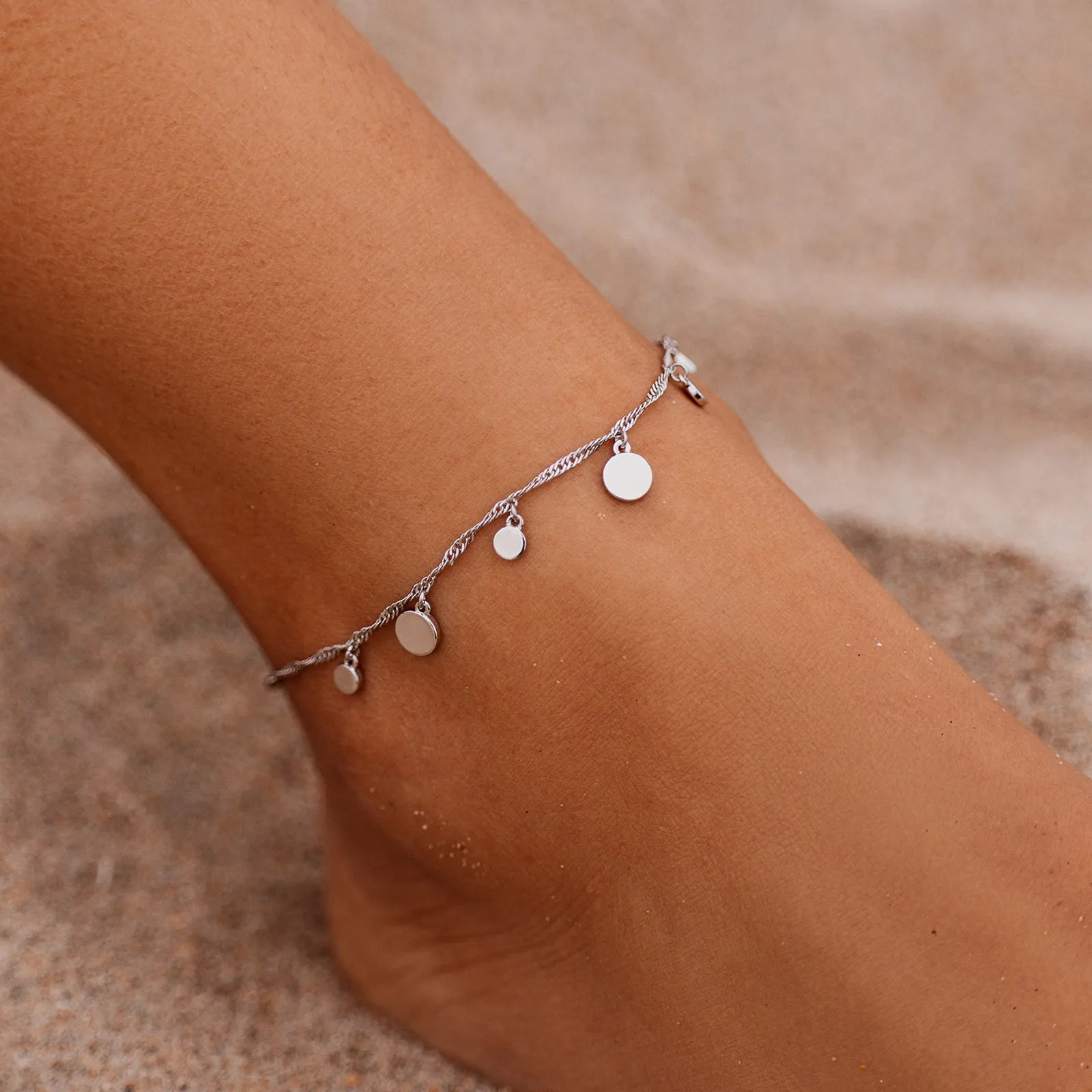 Mixed Mini Coins Chain Anklet sold by Pura Vida product image thumbnail 2