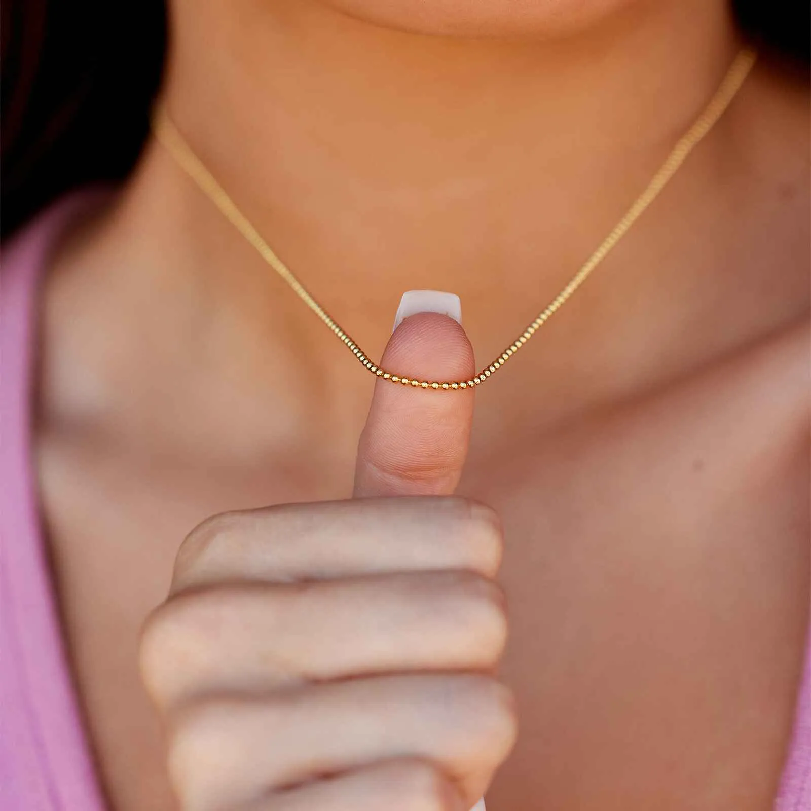 Harper Ball Chain Necklace sold by Pura Vida product image thumbnail 5