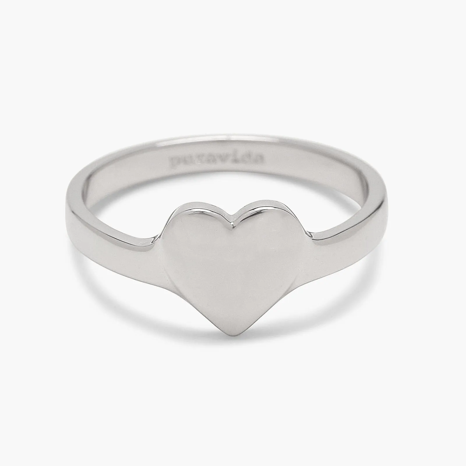Engravable One Heart Ring sold by Pura Vida
