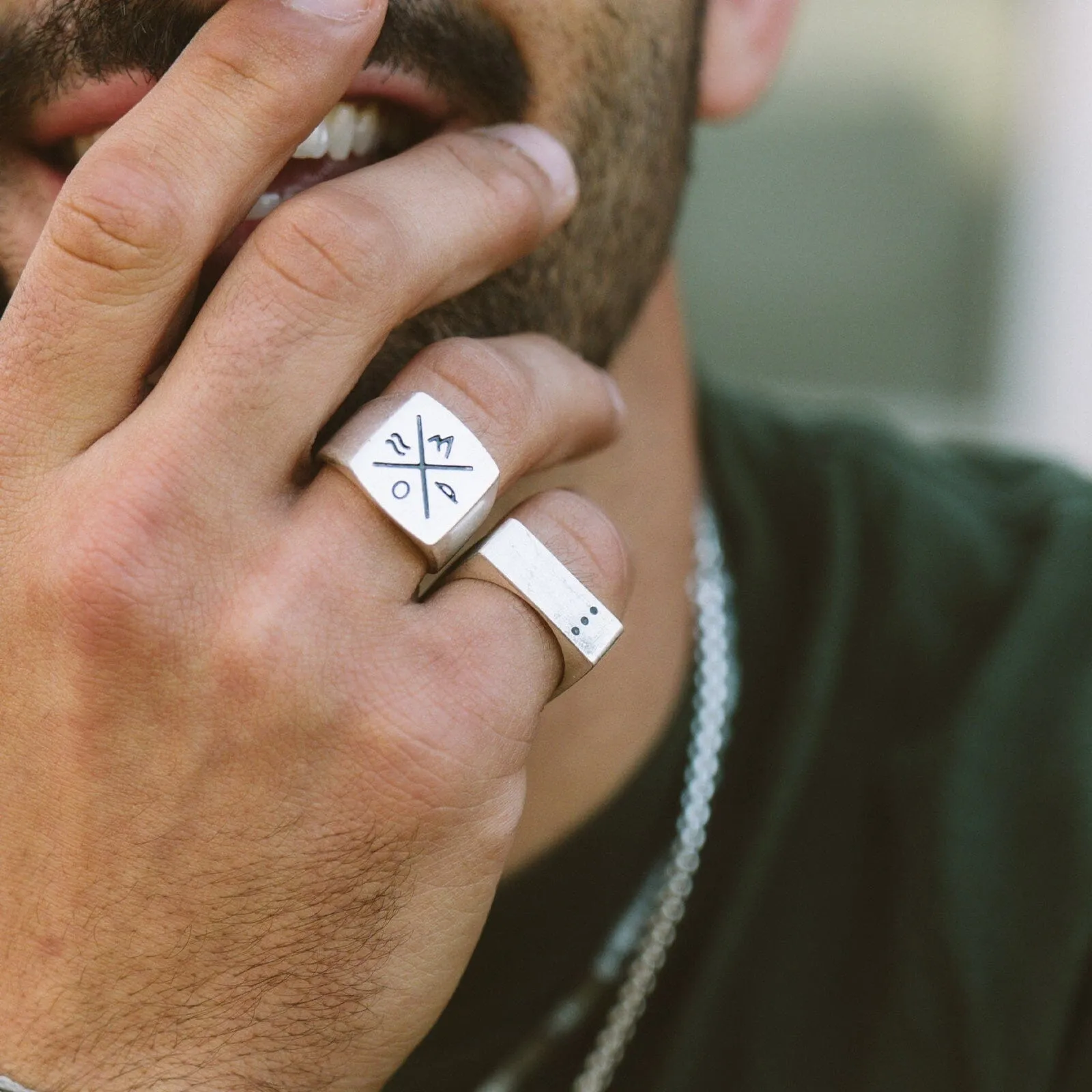 Men's Compass Signet Ring sold by Pura Vida product image thumbnail 3
