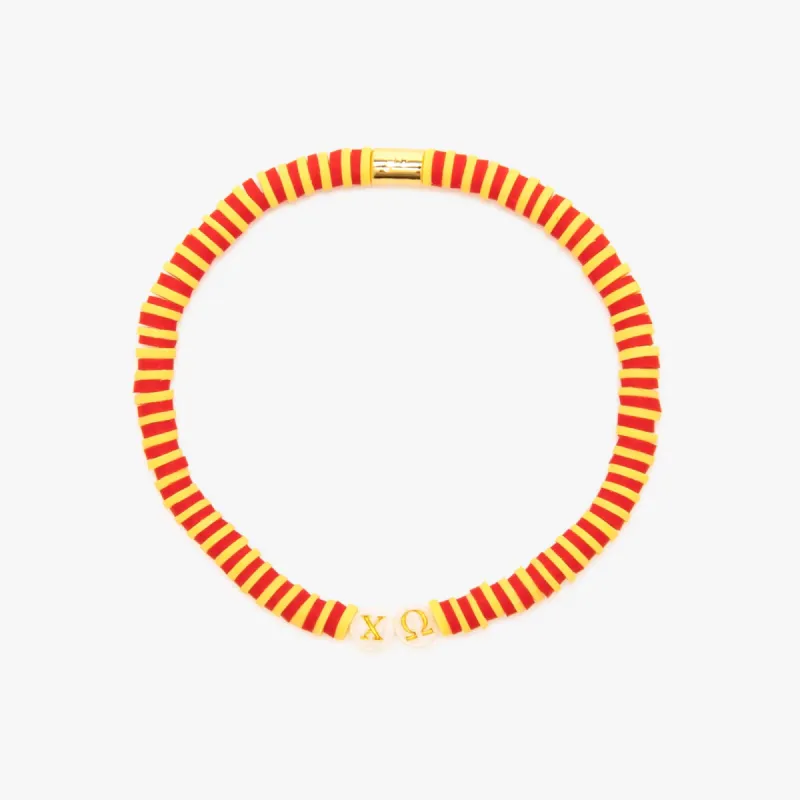 Chi Omega Stretch Bracelet made by Pura Vida