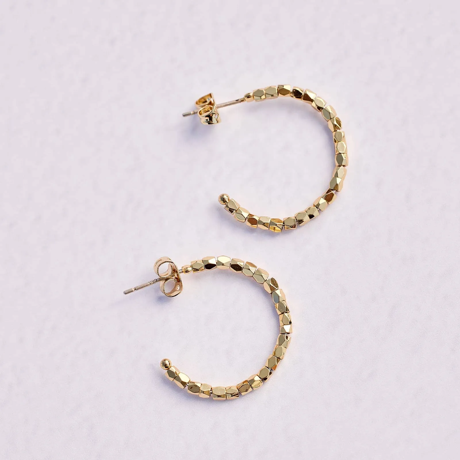 Diamond Cut Hoop Earrings sold by Pura Vida product image thumbnail 2
