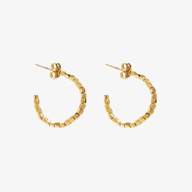 Diamond Cut Hoop Earrings sold by Pura Vida