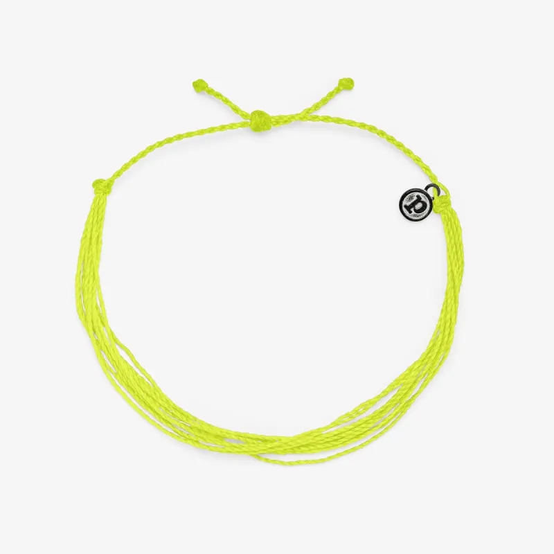 Neon Yellow Original Anklet sold by Pura Vida