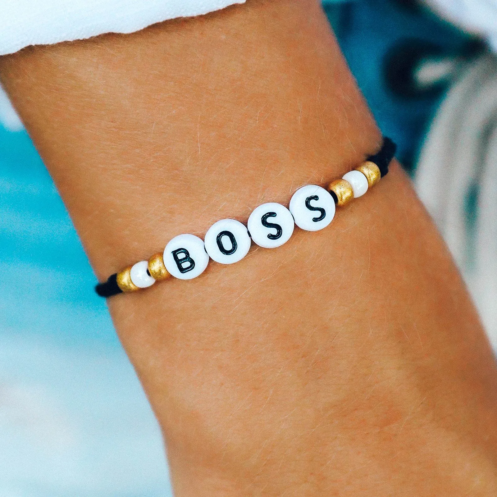 Boss Alphabet Bead Bracelet sold by Pura Vida product image thumbnail 2