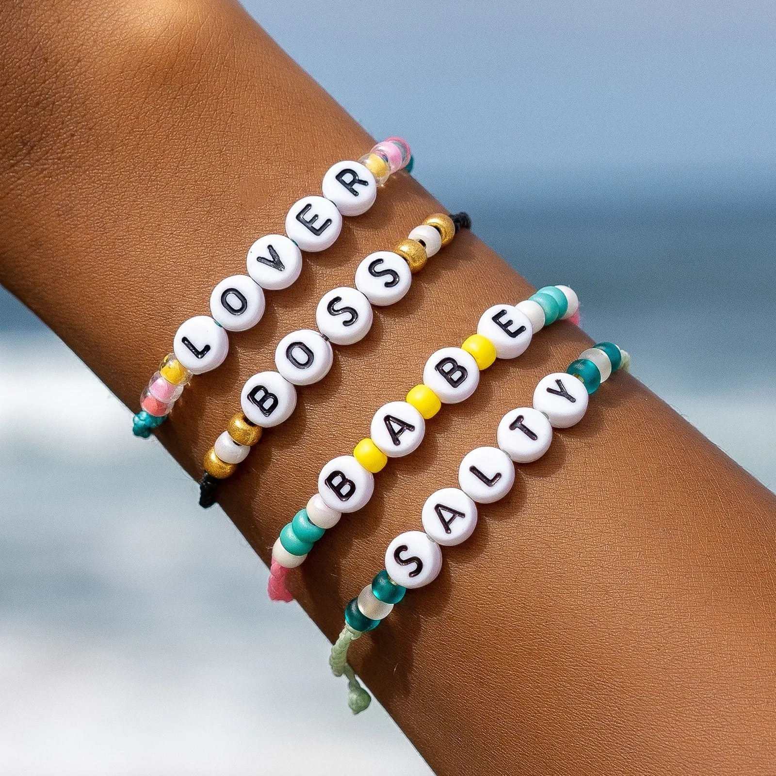 Boss Alphabet Bead Bracelet sold by Pura Vida product image thumbnail 3