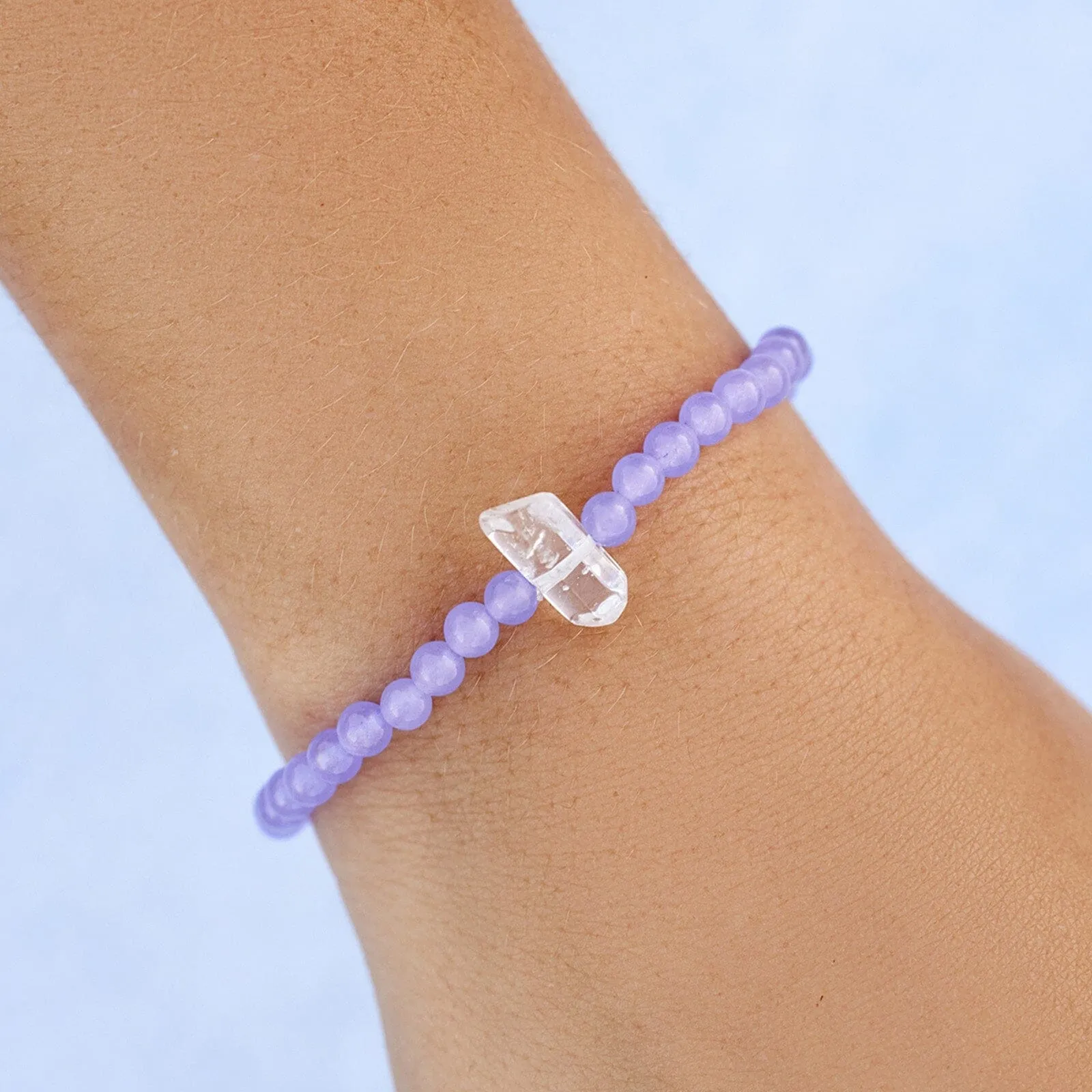 Amethyst Intention Stretch Bracelet sold by Pura Vida product image thumbnail 2