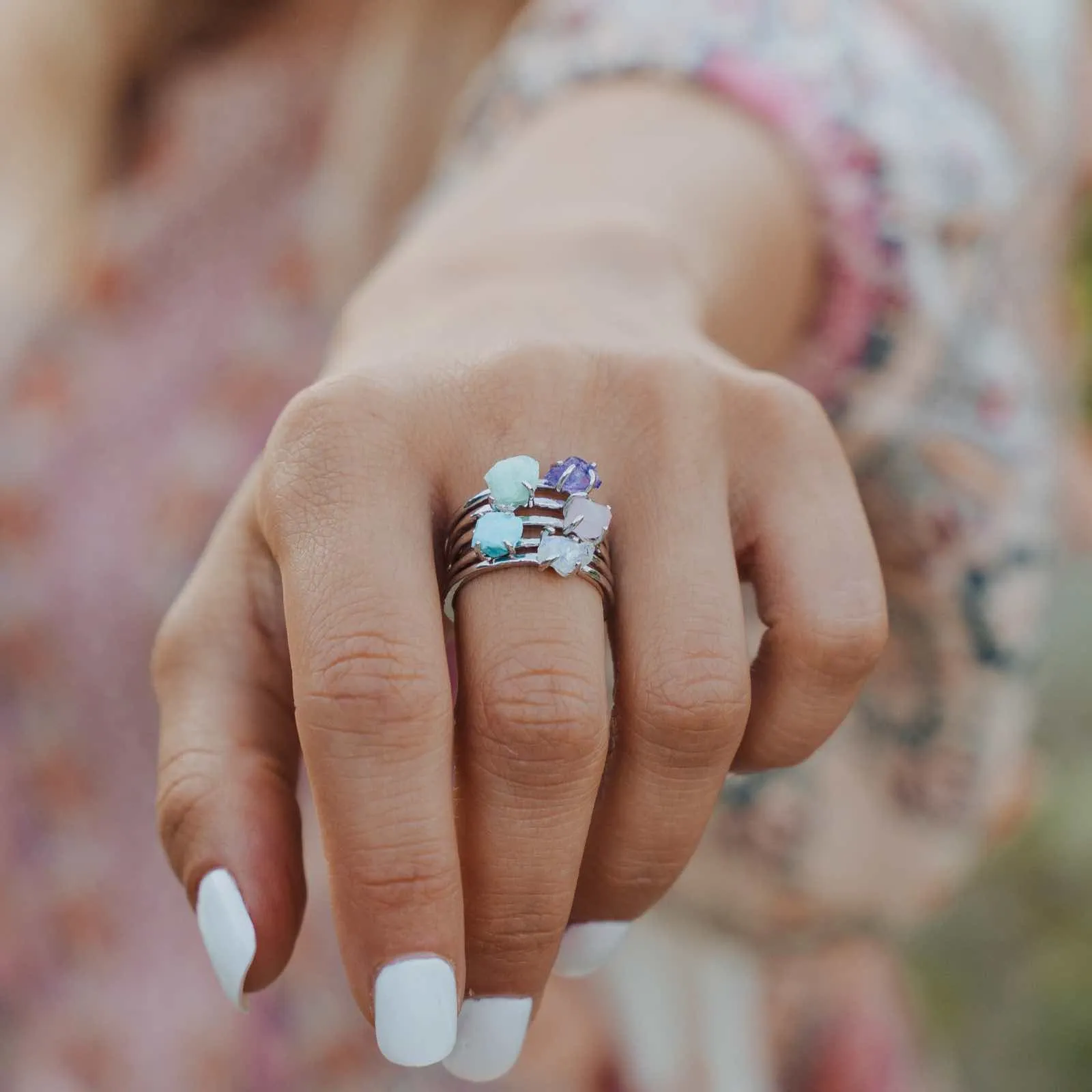 Raw Gemstone Ring sold by Pura Vida product image thumbnail 3