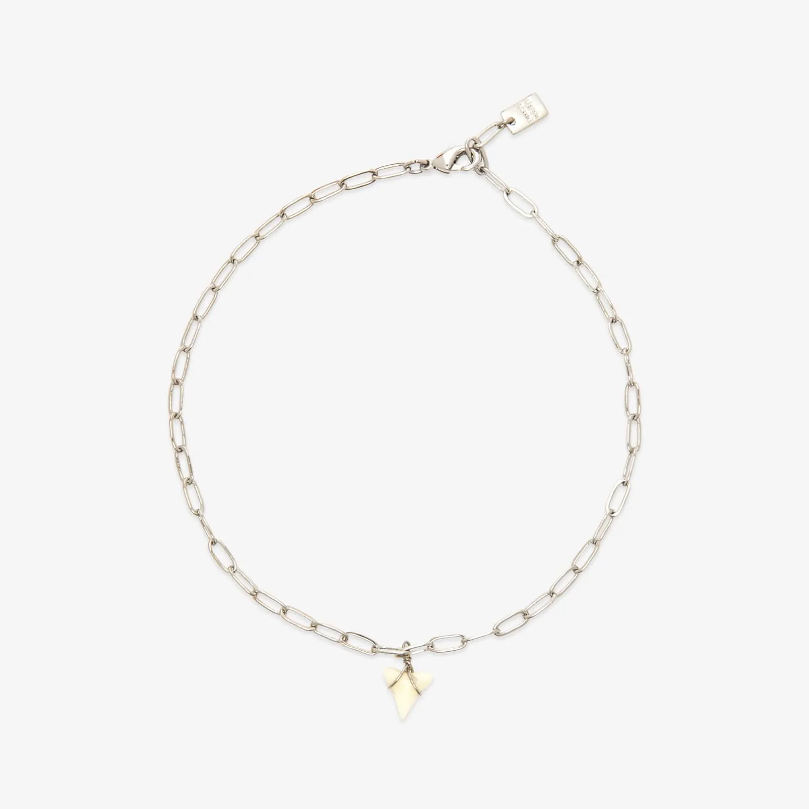 White Shark Tooth Chain Anklet sold by Pura Vida product image thumbnail 2