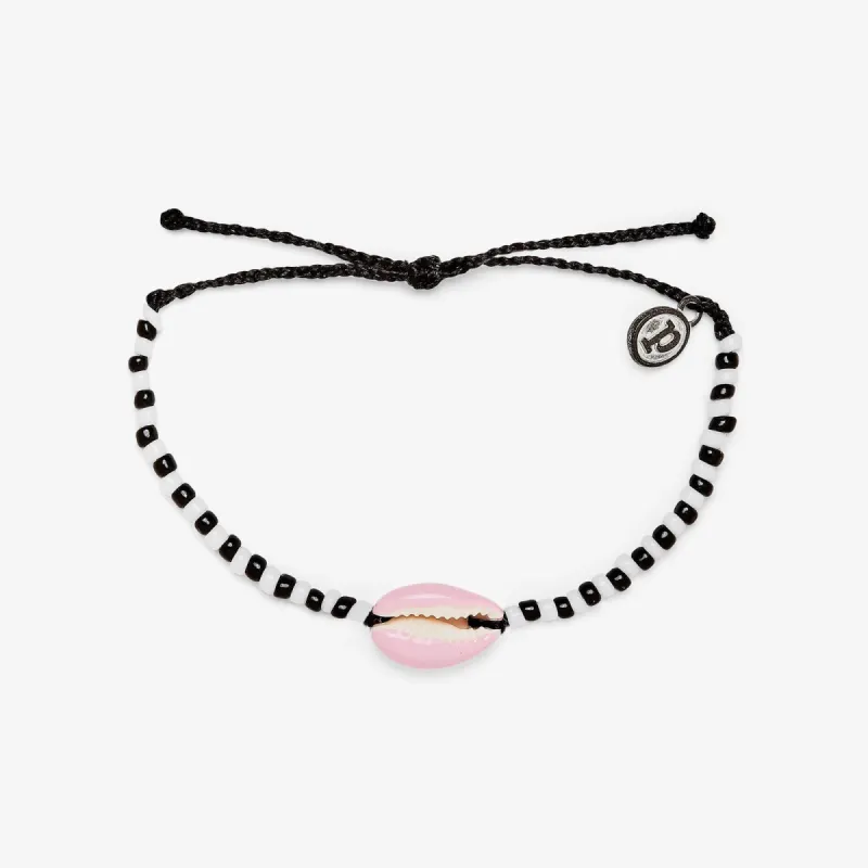 Pink Cowrie Seed Bead Bracelet sold by Pura Vida