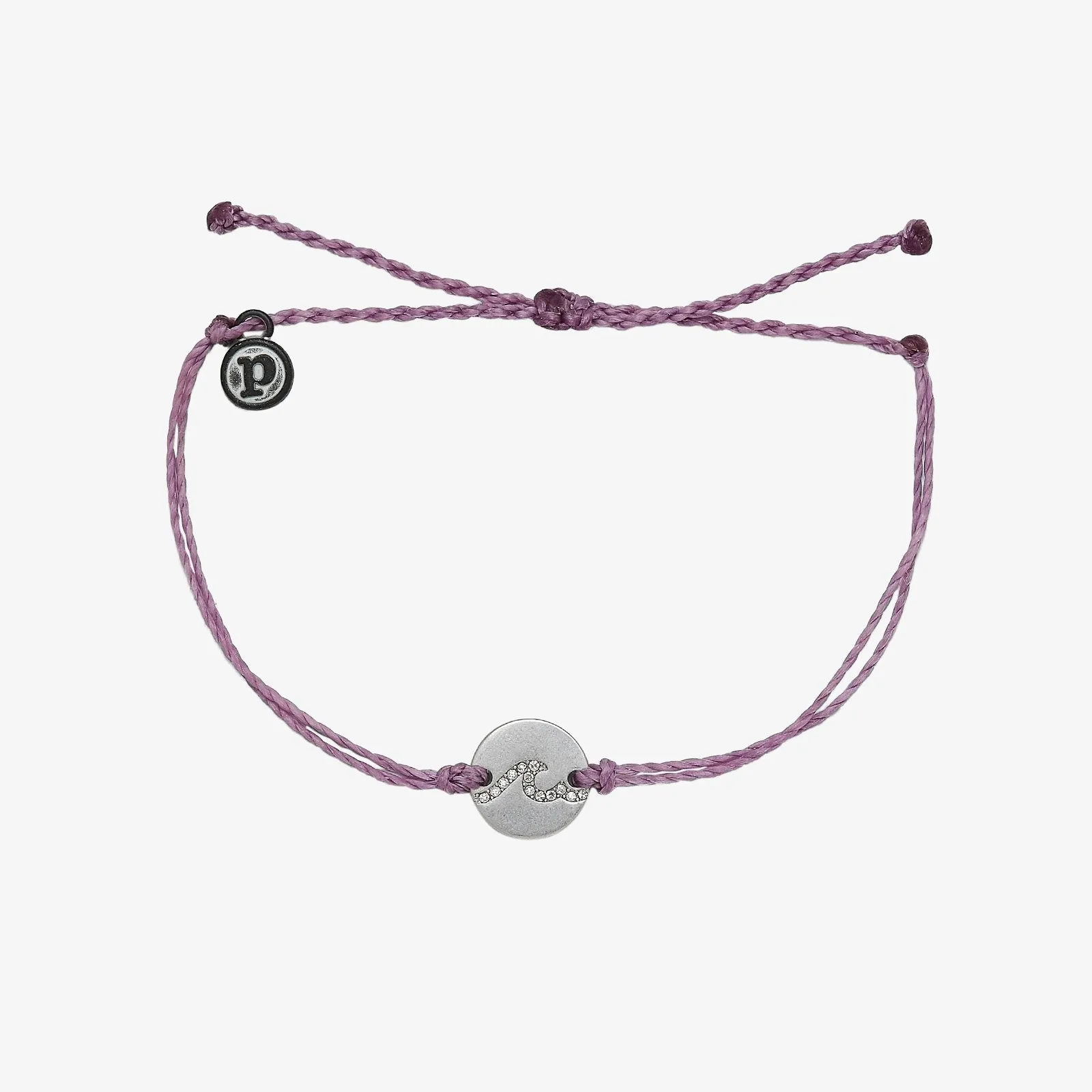 Lavender Pave Wave Coin Charm sold by Pura Vida