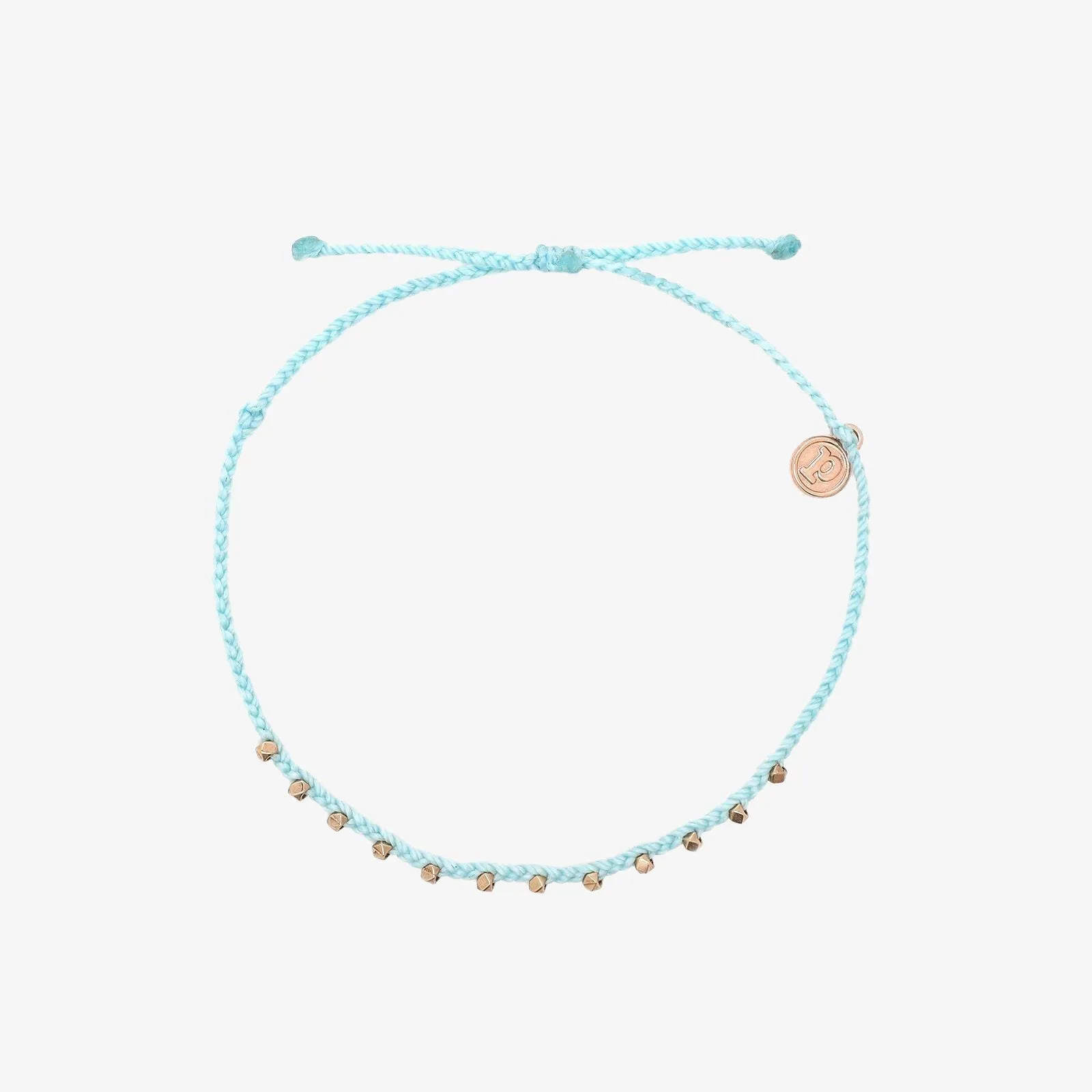 Rose Gold Stitched Beaded Anklet sold by Pura Vida