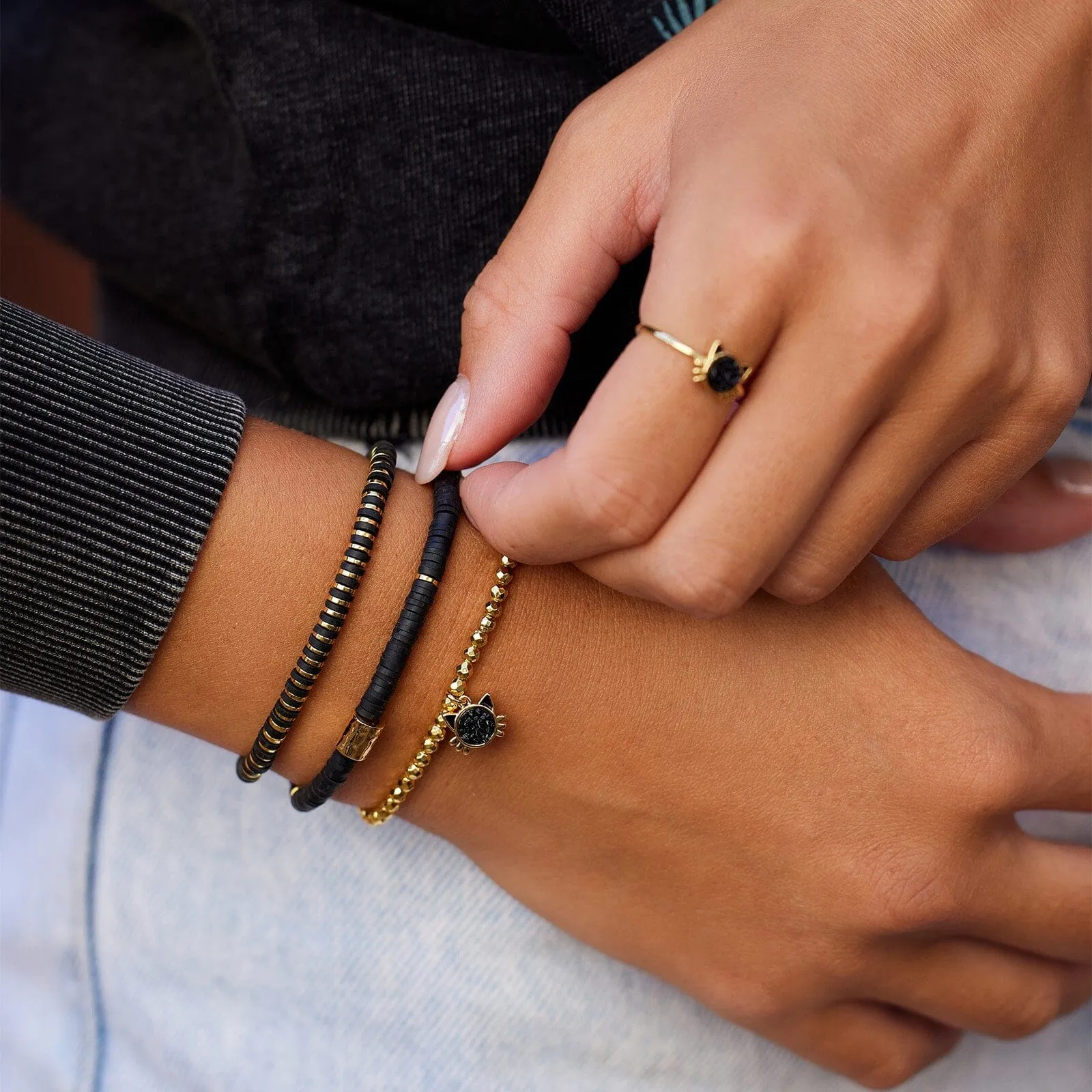 Druzy Cat Stretch Bracelet Set of 3 sold by Pura Vida product image thumbnail 5