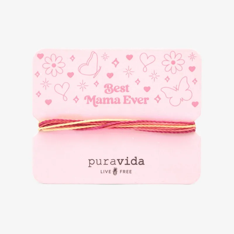 Best Mama Ever Bracelet Card sold by Pura Vida