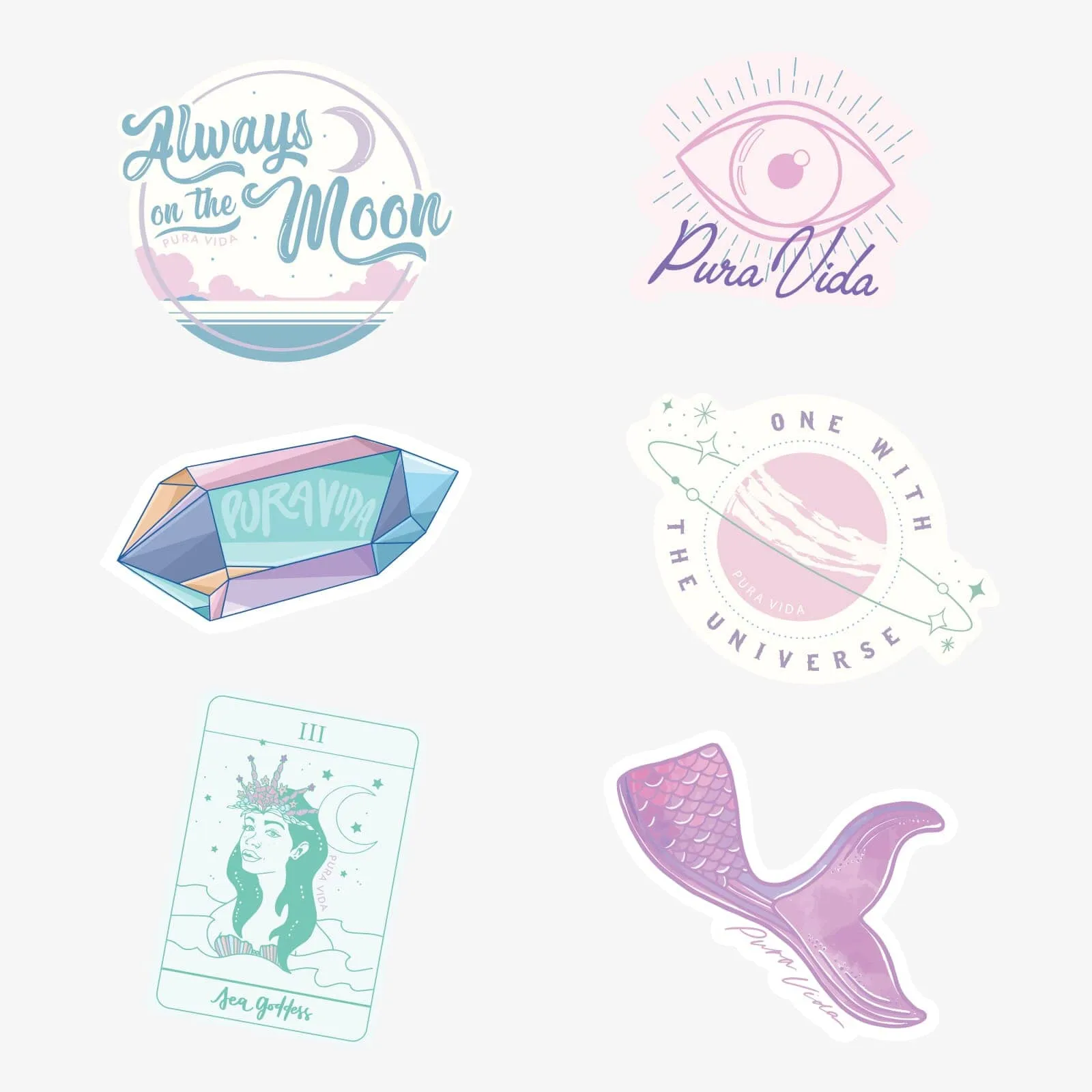 Mystic Mermaid Sticker Pack sold by Pura Vida