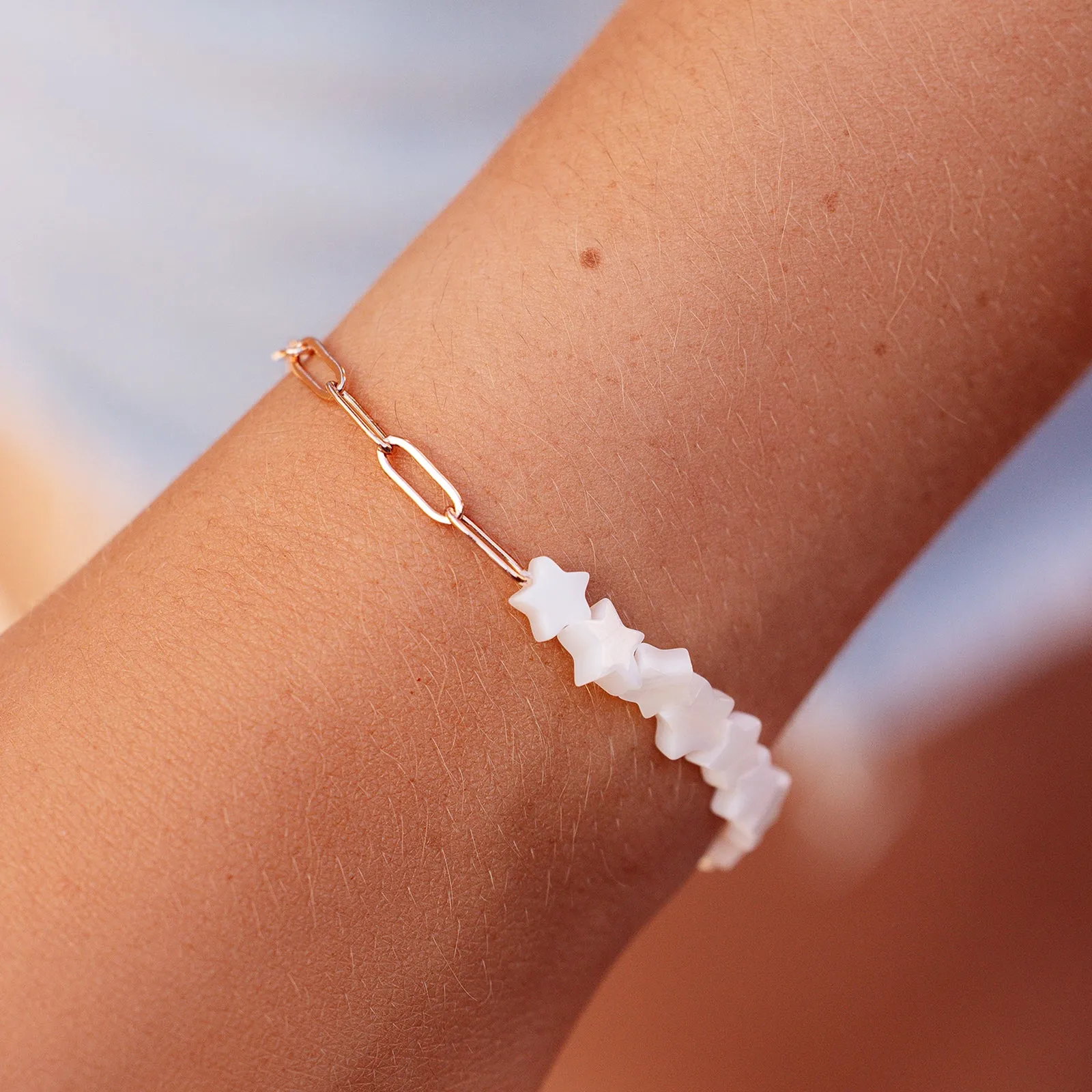 Glowing Star Bead & Chain Bracelet sold by Pura Vida product image thumbnail 2