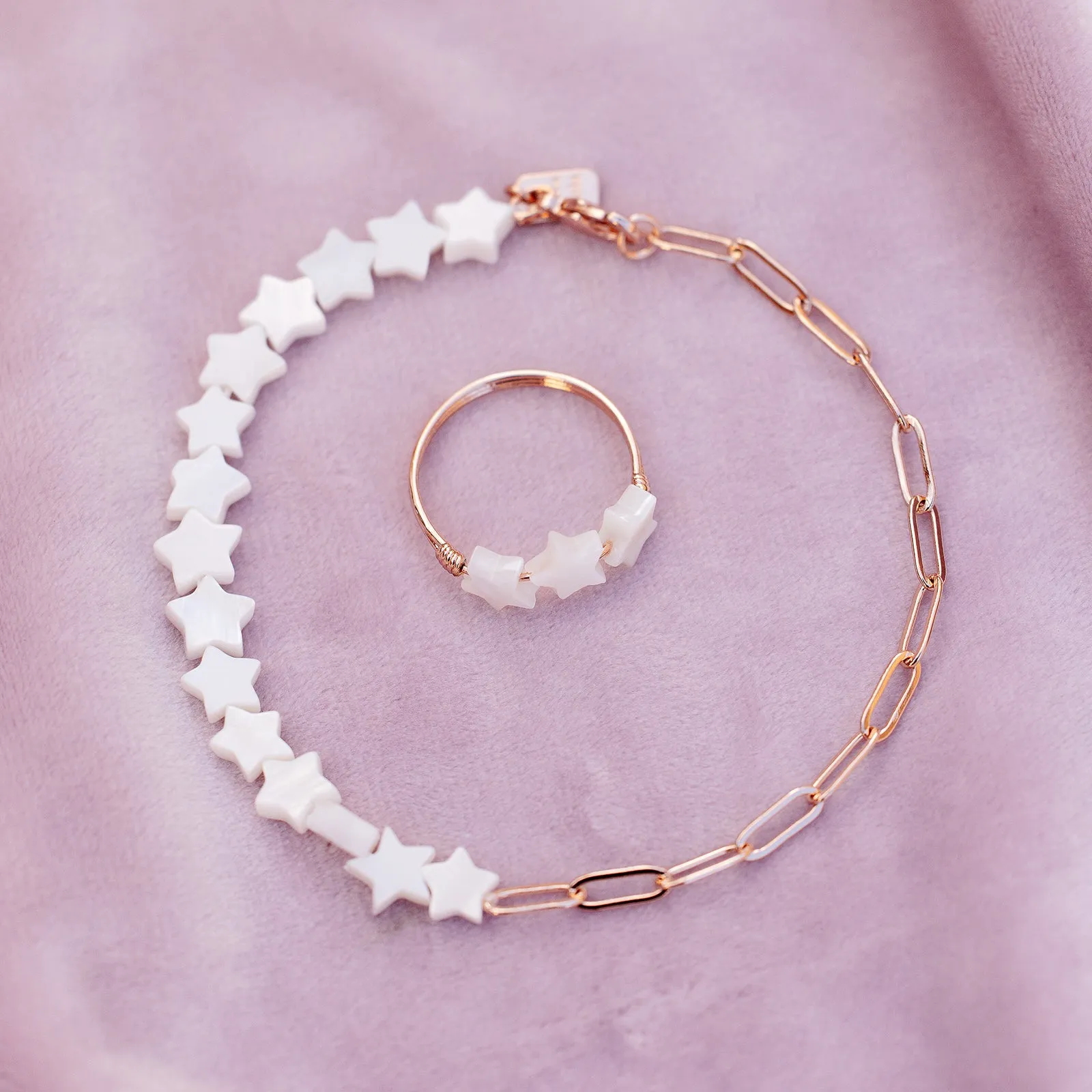 Glowing Star Bead & Chain Bracelet sold by Pura Vida product image thumbnail 4