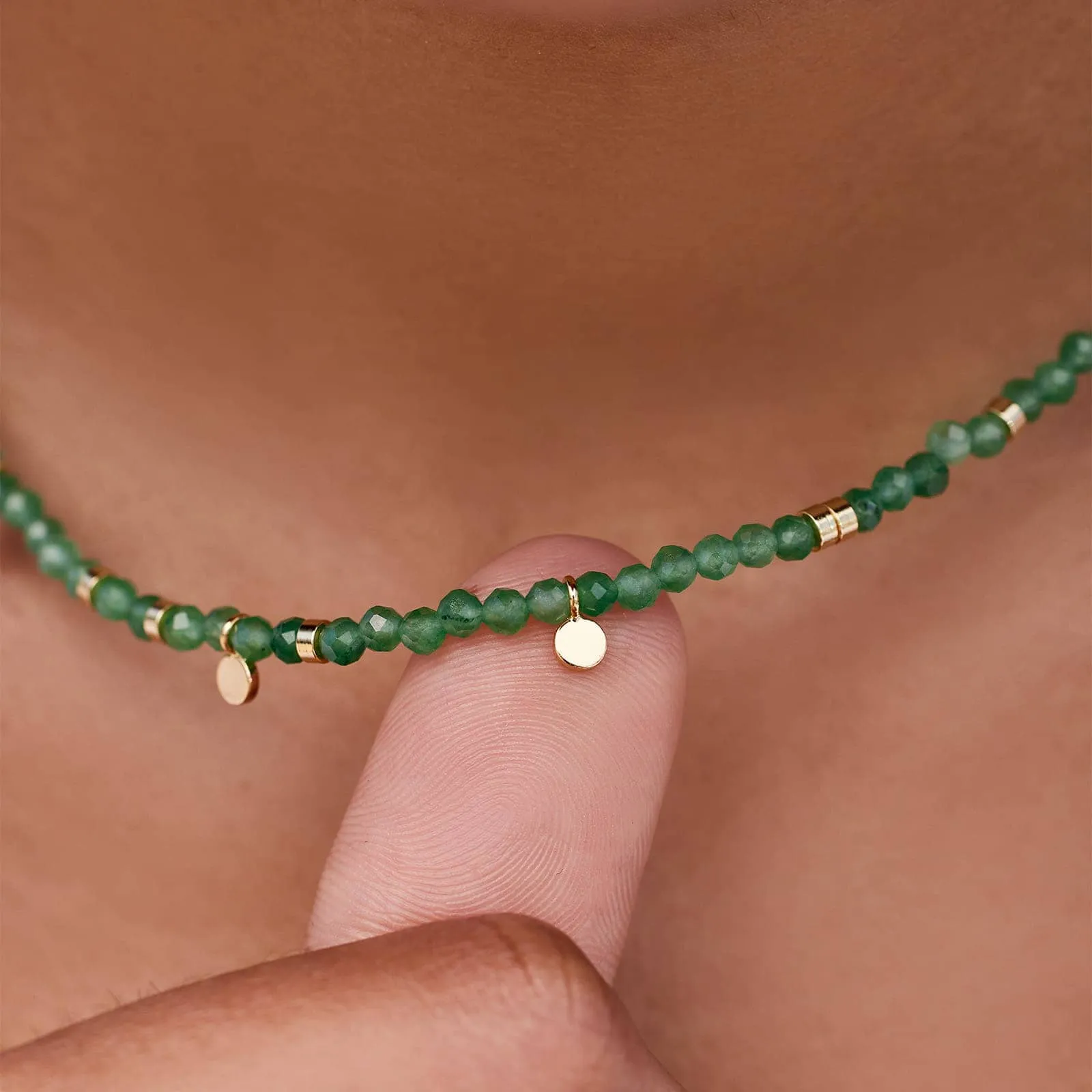 Jade Beaded Choker sold by Pura Vida product image thumbnail 3