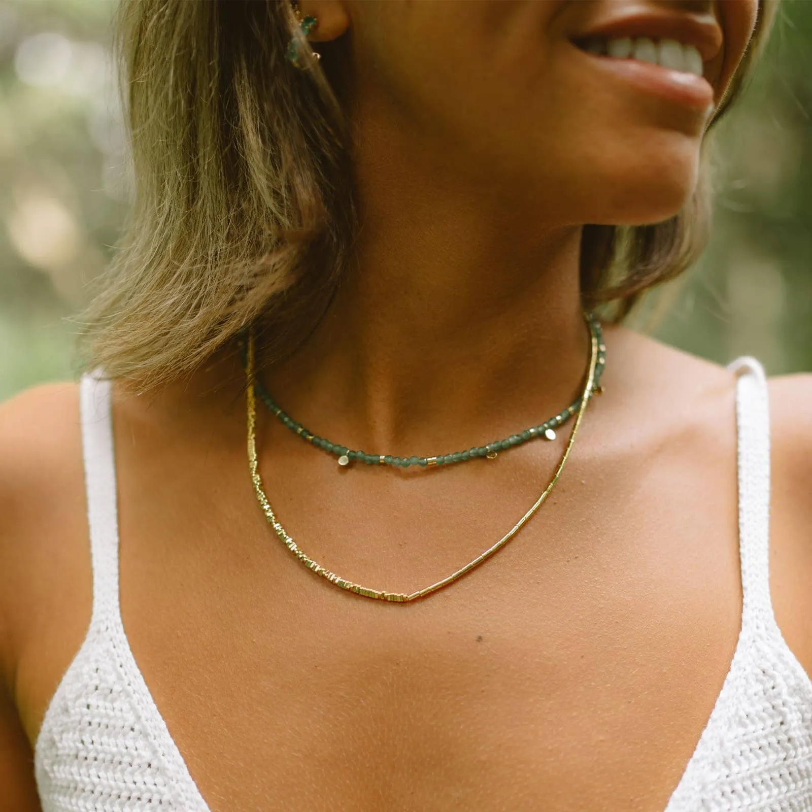 Jade Beaded Choker sold by Pura Vida product image thumbnail 5