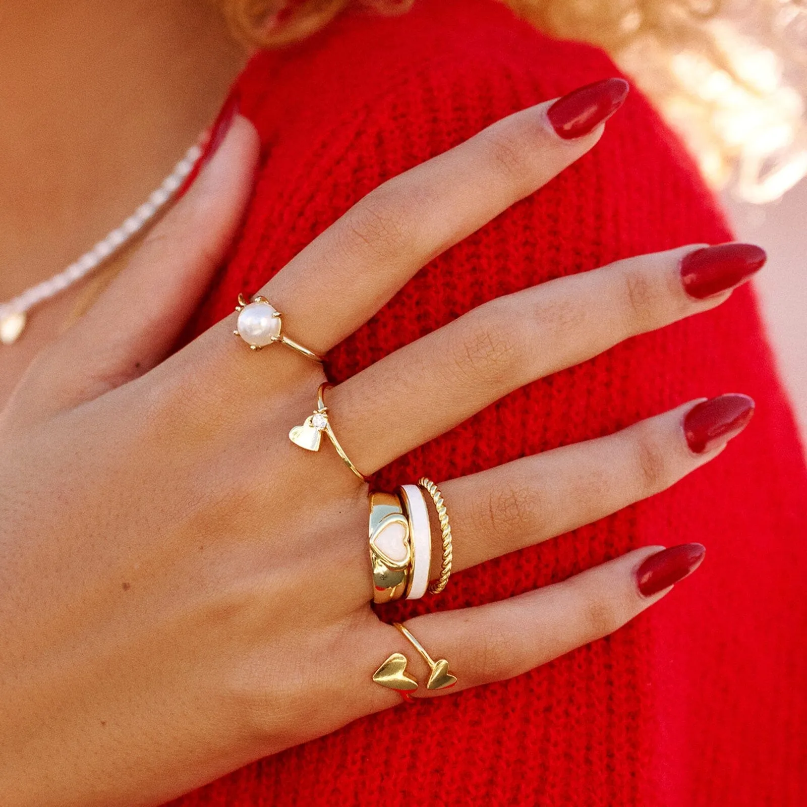Twisted Love Ring Set sold by Pura Vida product image thumbnail 4