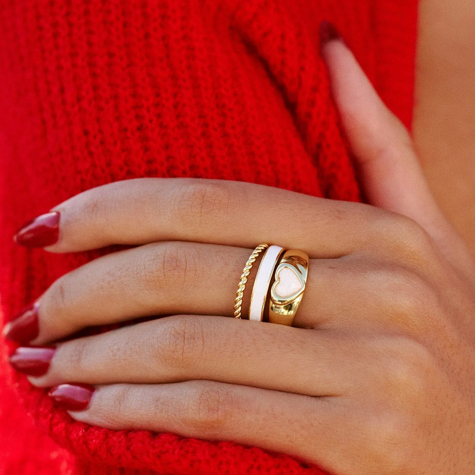 Twisted Love Ring Set sold by Pura Vida product image thumbnail 3