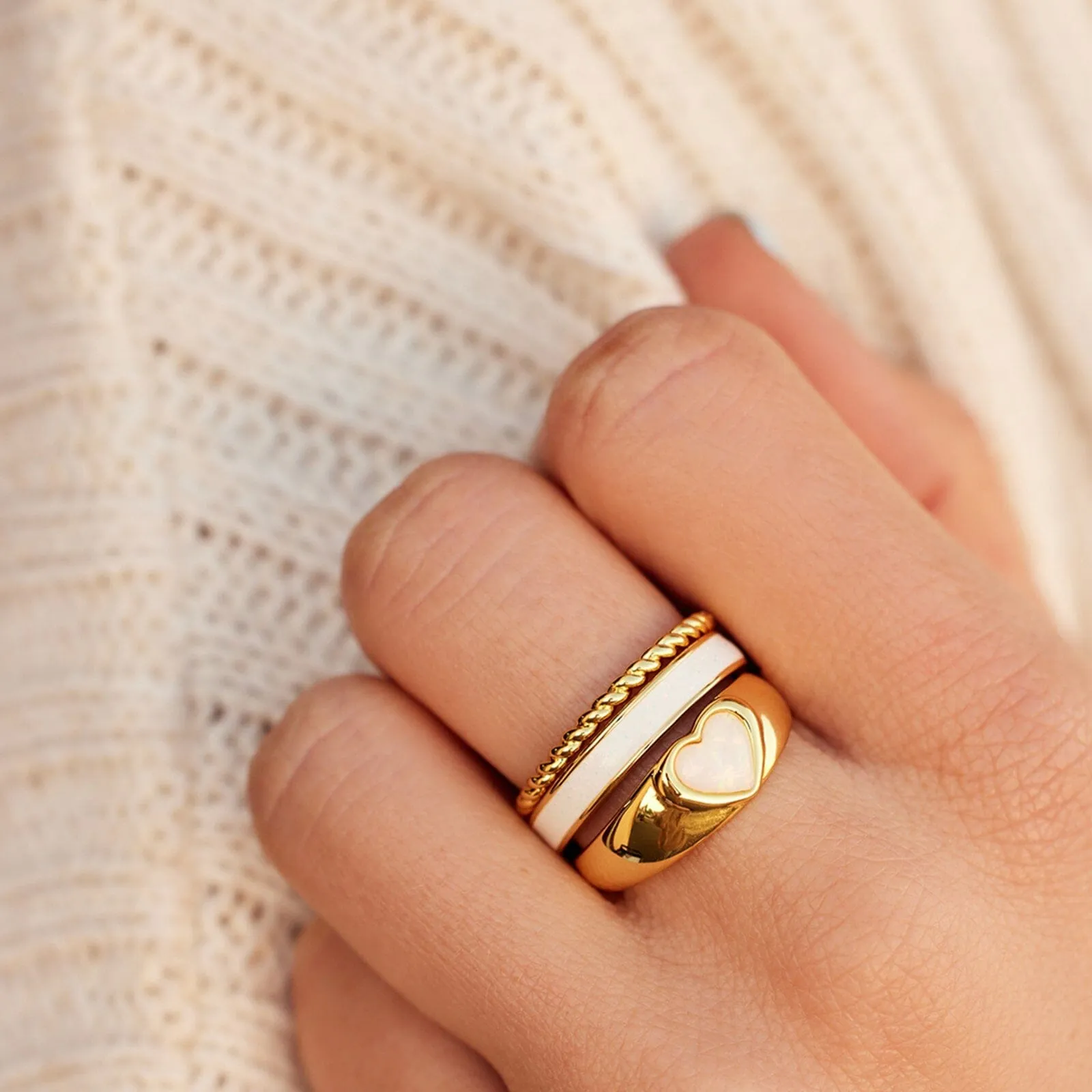 Twisted Love Ring Set sold by Pura Vida product image thumbnail 2